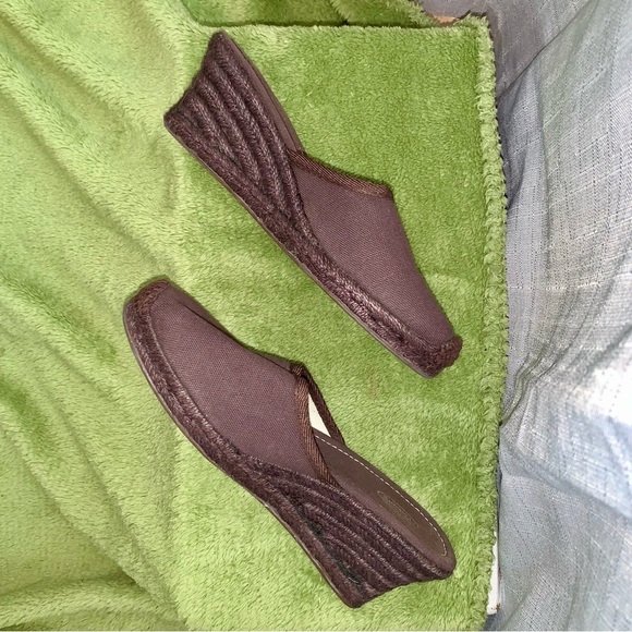 Talbots Brown Woven Wedge "Mandalay" size 6 - Picture 4 of 10